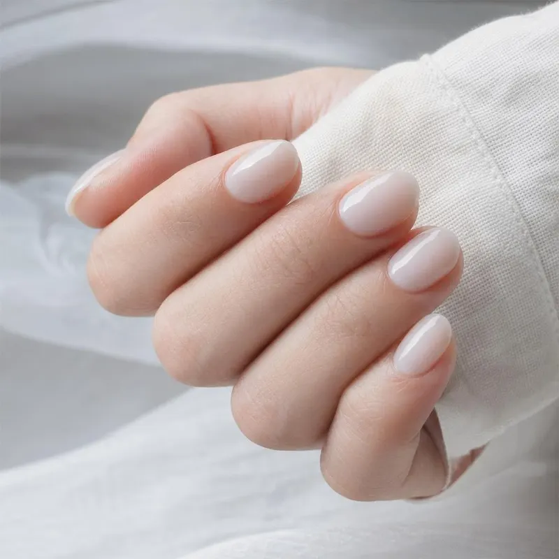 Milky white short oval — BioGlass system